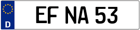 Trailer License Plate